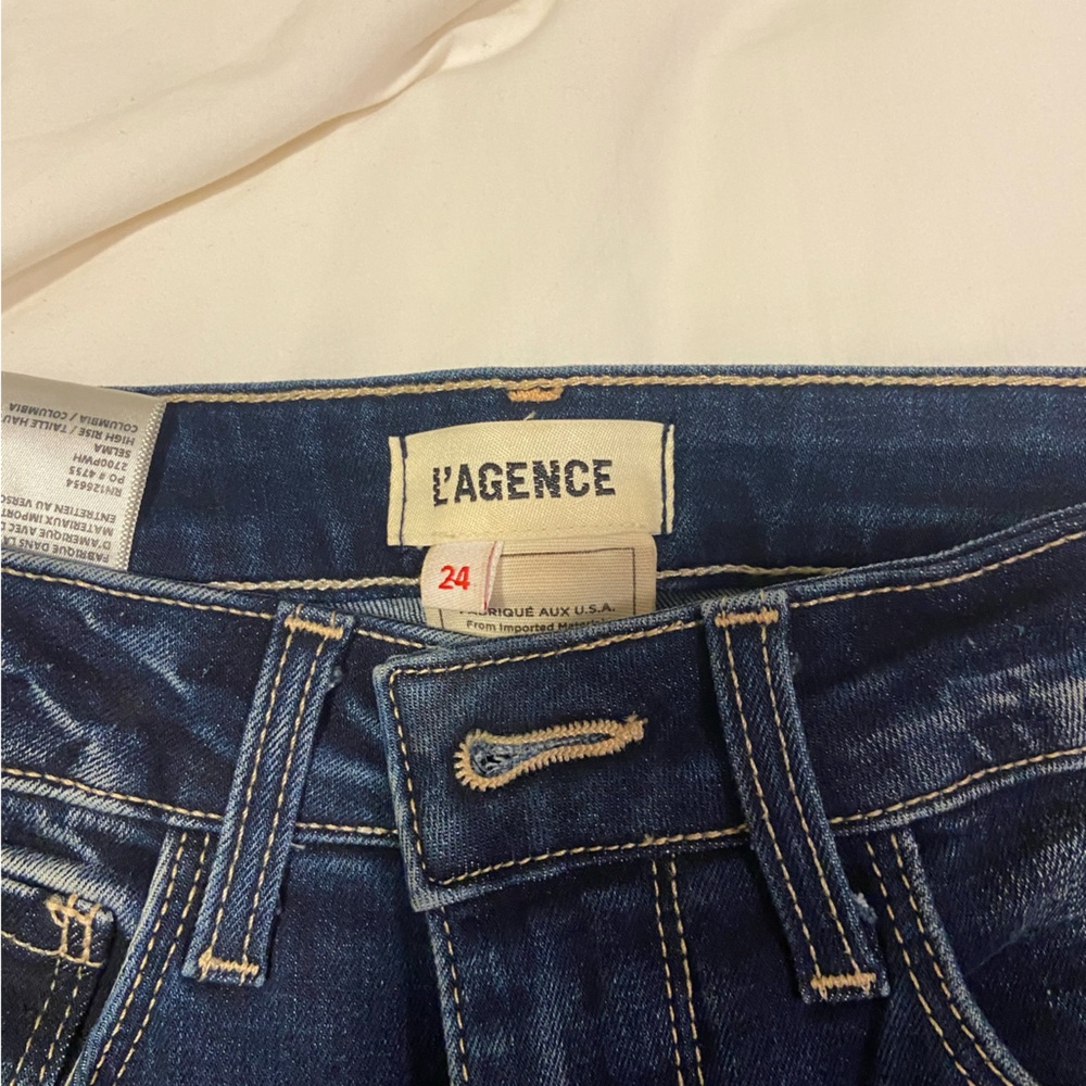 L'AGENCE Indigo Blue Denim Jeans